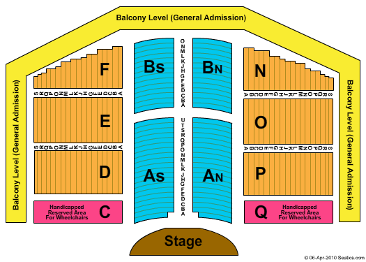 The Great Auditorium End Stage Seating Chart